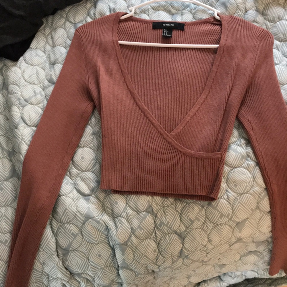 Sweater crop top